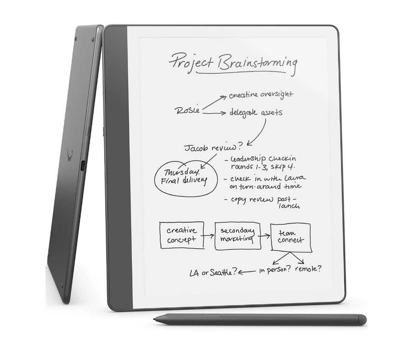 eBook Reader Amazon Kindle Scribe 2024, 64GB, Premium Pen, Display 10.2" 300 ppi, Wi-Fi, USB-C, Gri
