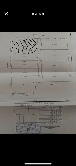 Teren intravilan/8 loturi de casa