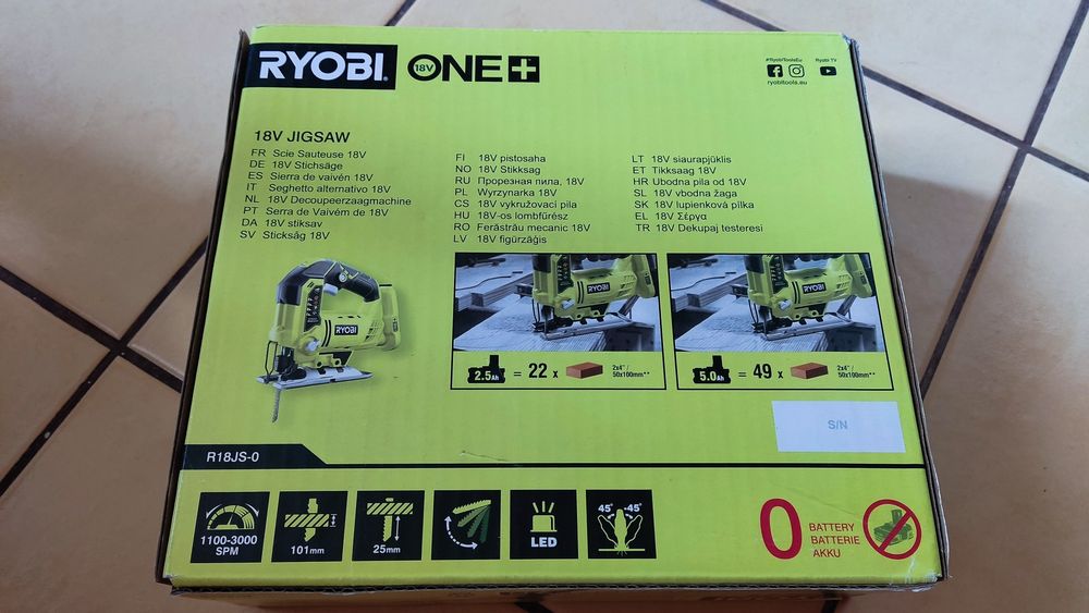 Ryobi fierăstrău pendular șoricel