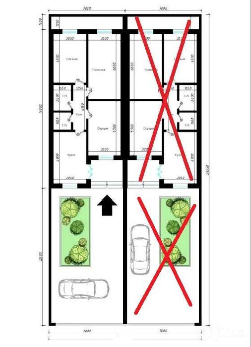 2 сот, 4 комнаты, 115 м², новый дом 2026, кирпич. Бектемир, Food city