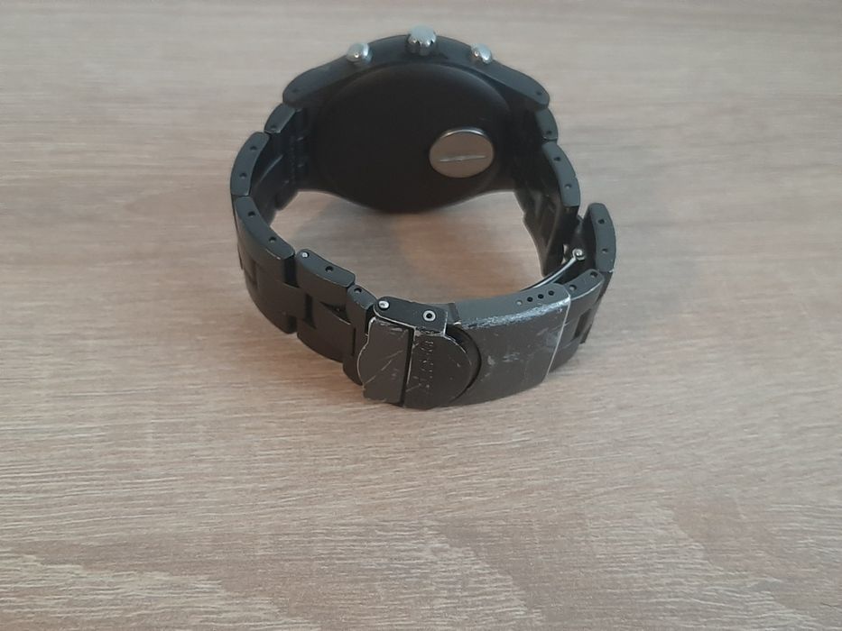 Ceas Swatch Irony Chrono Aluminum - Negru/Maro - Cronograf & Dată