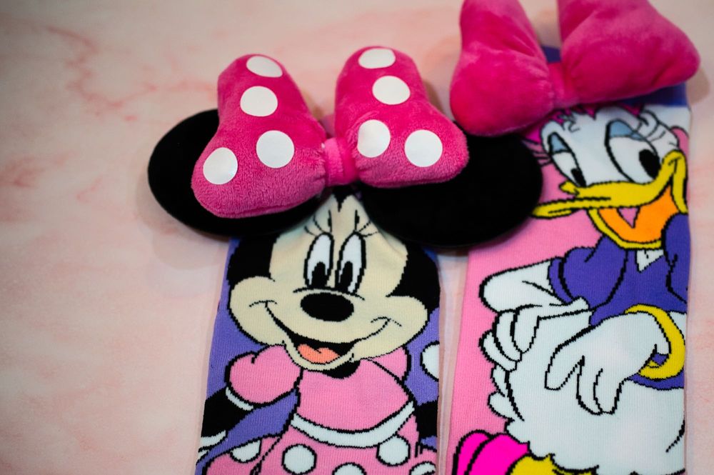 Детски чорапи Мини Маус и Дейзи с 3D ефект.
