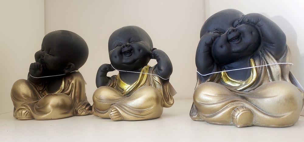 Буда Бебе Фигура За Декорация Комплект - Не Чух,Не Видях и Не Разбрах