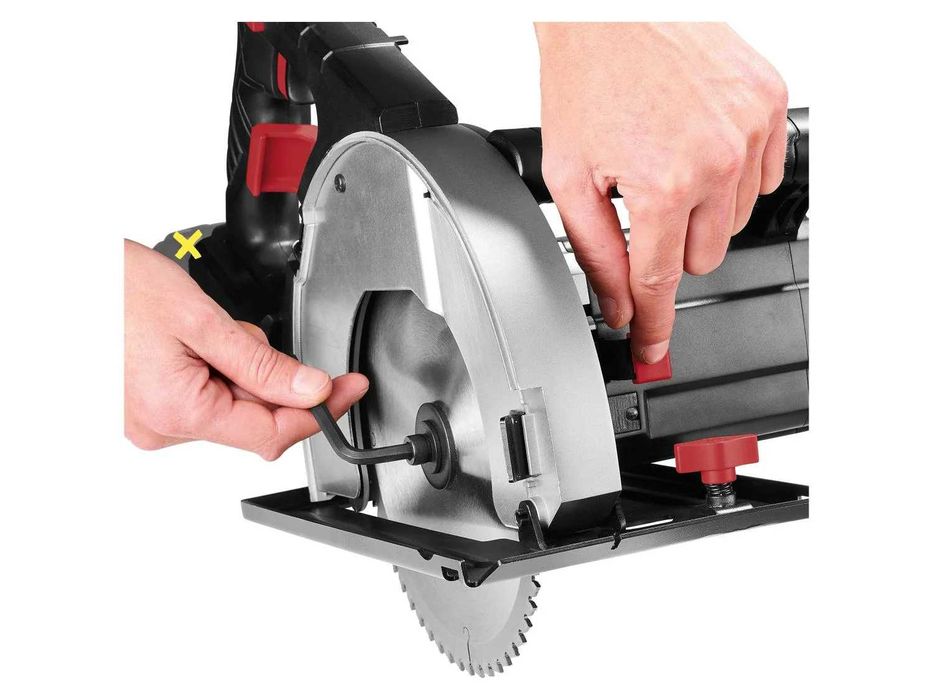 5г.ГАРАНЦИЯ Акумулаторен циркуляр за метал Parkside PPMSA 20-Li A1