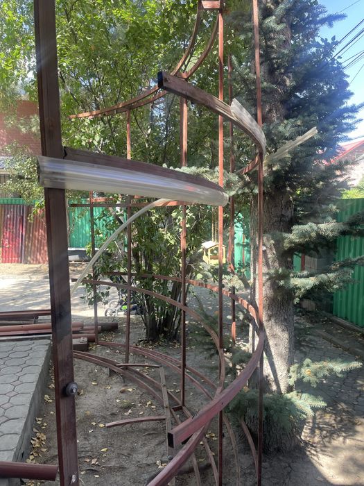 Навес каркас разобранный
