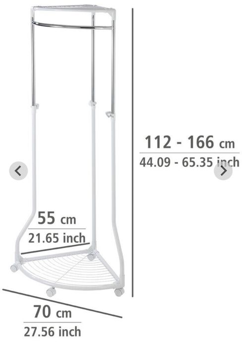 Ъглова закачалка за дрехи и обувки на WENKO