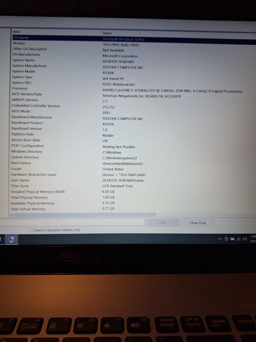 Laptop Asus X550JX, i7-4720HQ , 8 GB, ssd 500 GB, GTX 950M, 15,6"