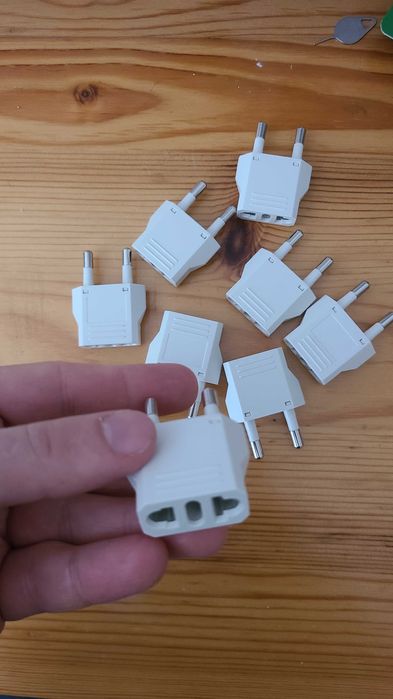 Адаптер за контакт, адаптер за китайско зарядно/щепсел US (CN) към EU,