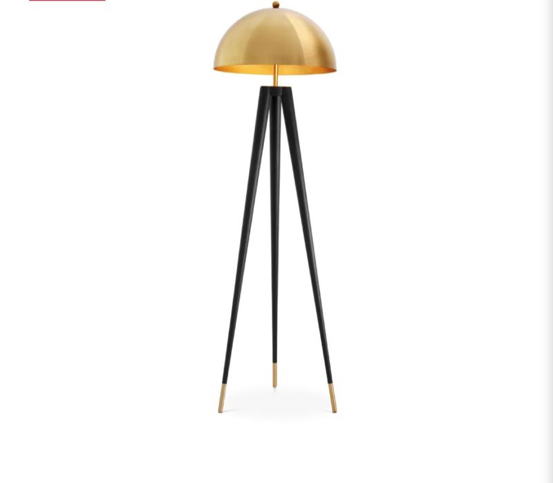 Lampa de podea tripod aurie Coyote