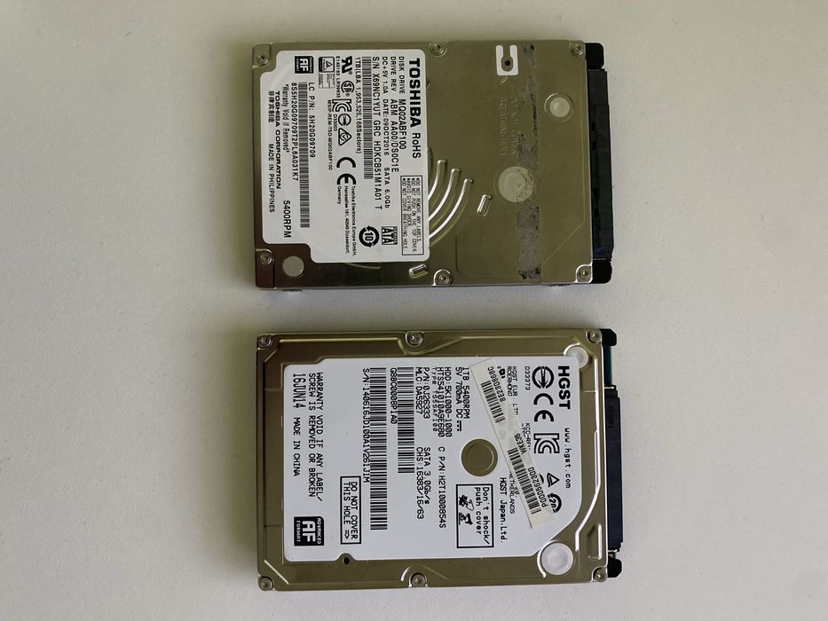 Hard disk-uri laptop diverse modele si capacitati 100% sanatate