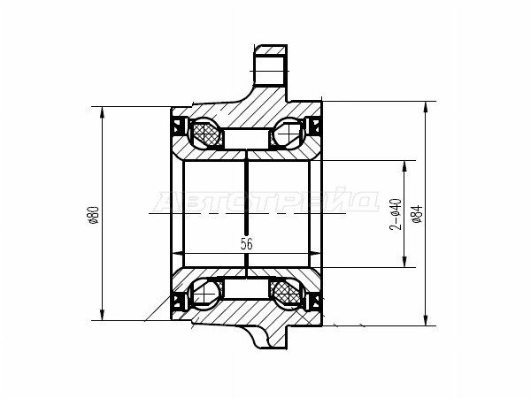 Полуступица Subaru Legacy