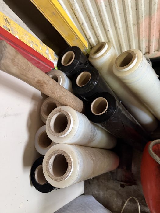 folia stretch neagră transparenta 3 ,5 3 kg