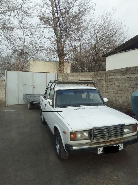 Vaz 2107 pritsep bilan (жигули с тележкой)