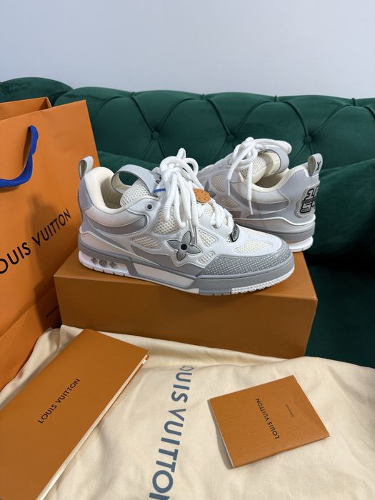 Adidasi Louis Vuitton piele naturala 100% Full Box colectie noua