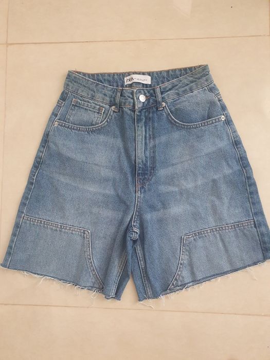 Bermude blugi damă, Zara, Zeo Denim