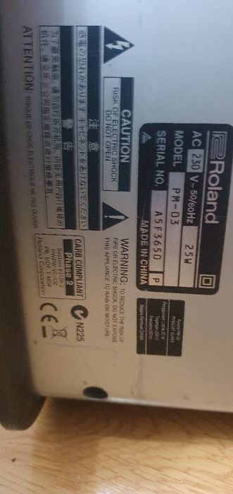 Roland PM-03. Monitor activ 2in1.