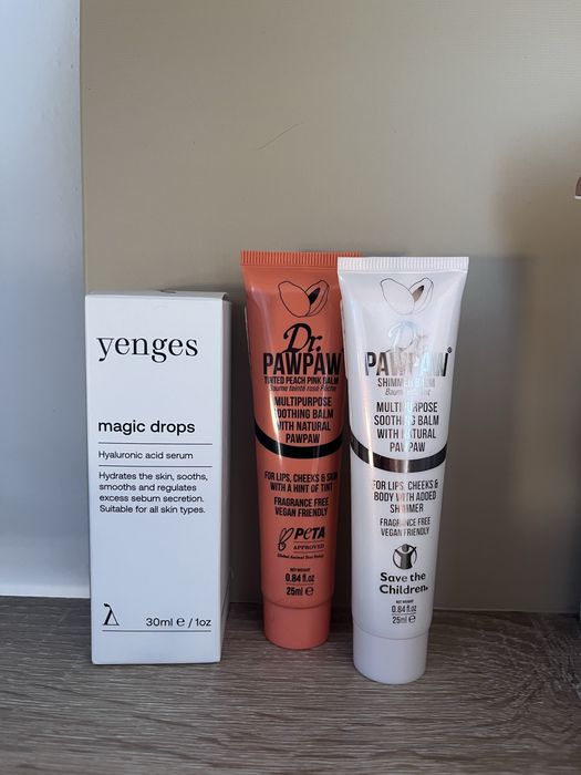 Серум Yenges, маски InnaEssensials, Dr. Paw Paw