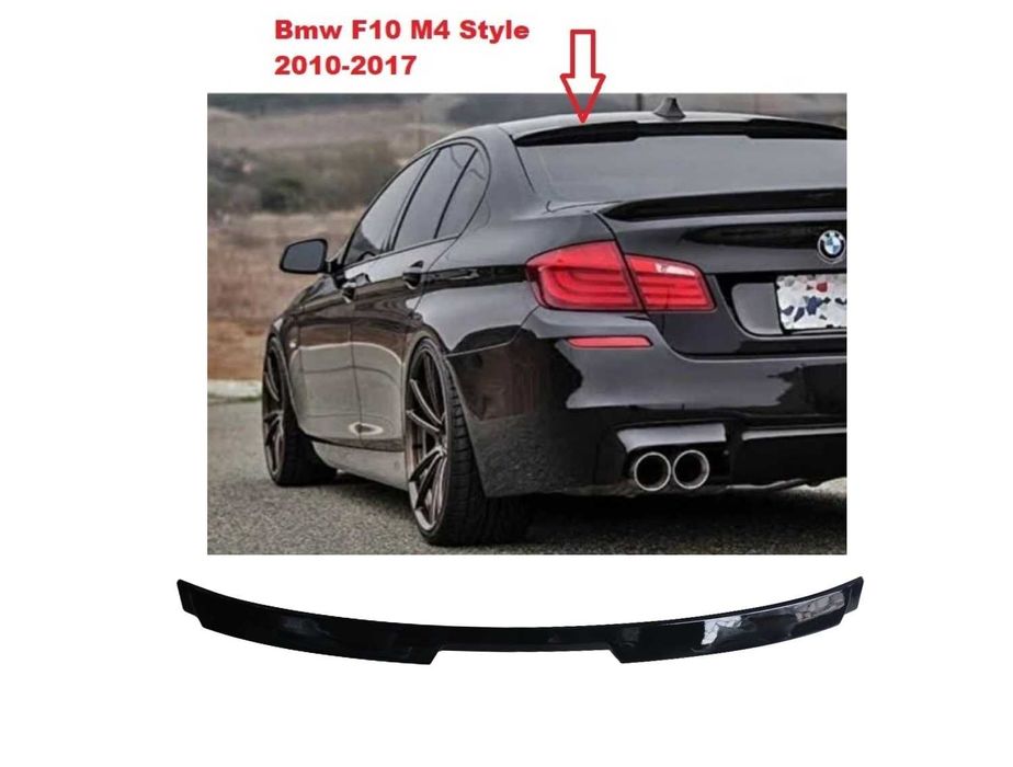 Спойлер за задно стъкло , BMW F10,седан  М4 ,Черен Лак
