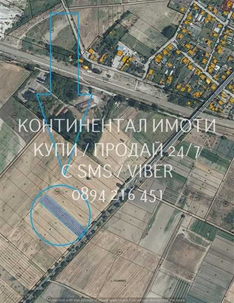 кодл 63090. Поземлен имот 5340м2 с лице 33м2 на шосе.