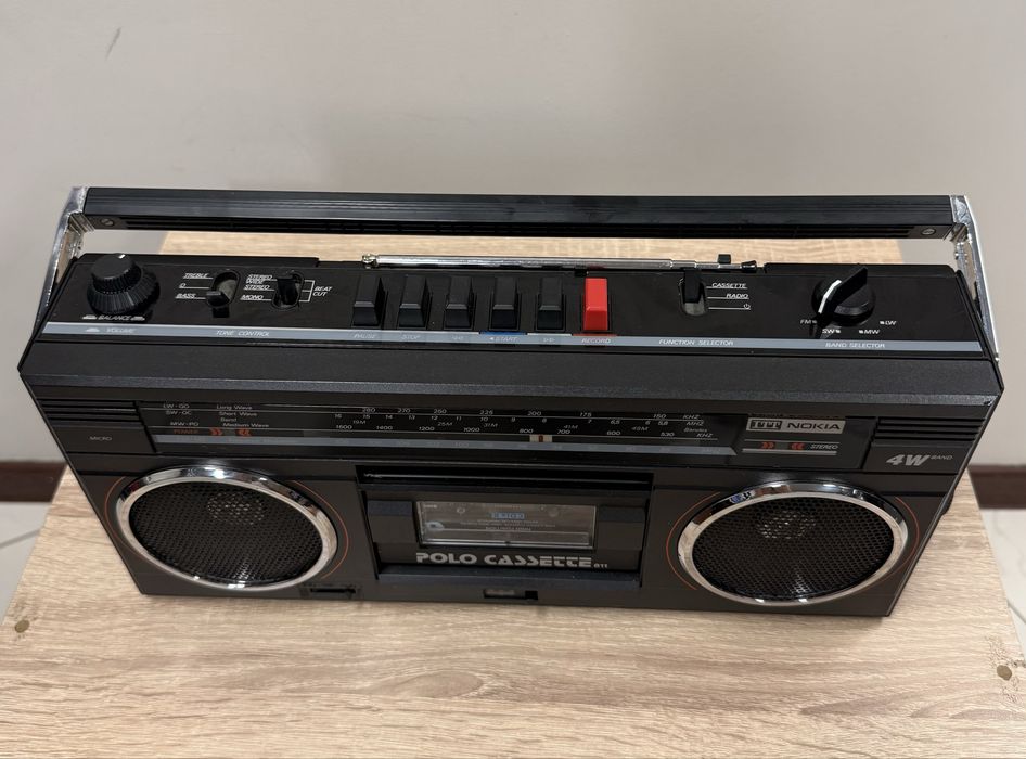 Ретро радиокасетофон ITT-Nokia Polo Cassette 811 - Boombox - Профилактиран