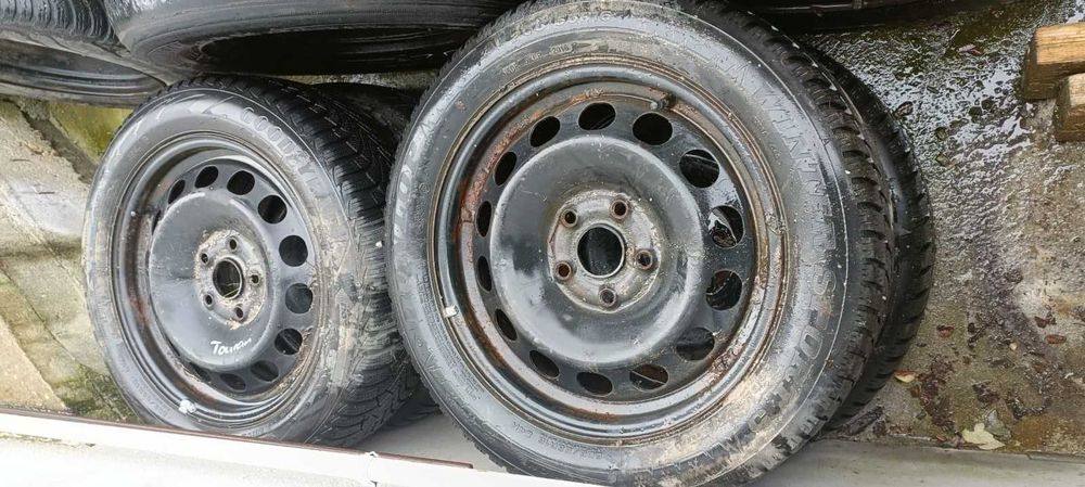 Jante + anvelope M+S 5x112 205/55/16 VW SKODA AUDI SEAT