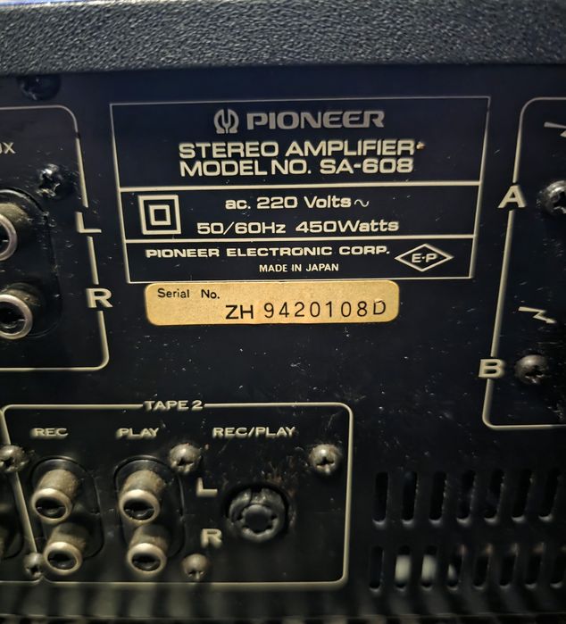 PIONEER model -SA-608