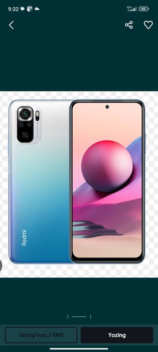 Redmi note 10 c ( 128gb joyida )