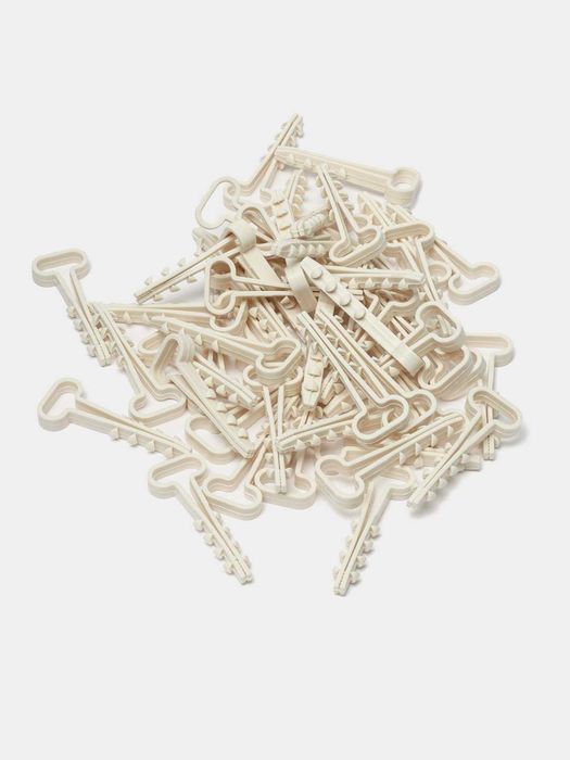 Дюбель-хомут для крепления плоских кабелей и проводов (100 штук)