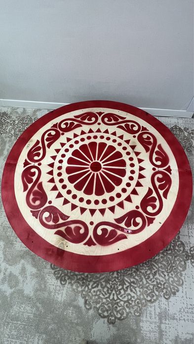 Жиналмалы дөңгелек жер стол