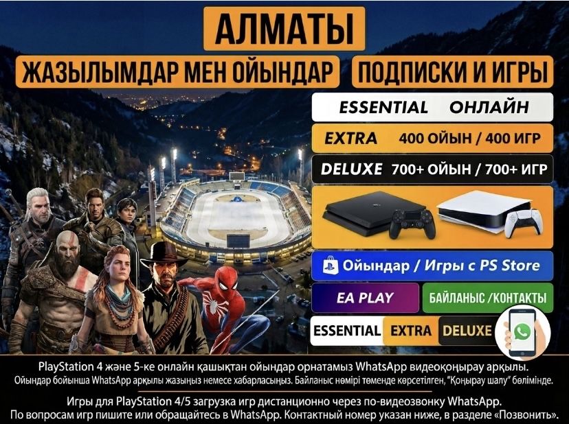 Игры и подписки на Sony PS 4/5 (установка игр)