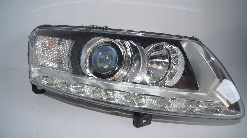 Audi A6 4F C6 facelift far stanga bi xenon far dreapta bixenon led