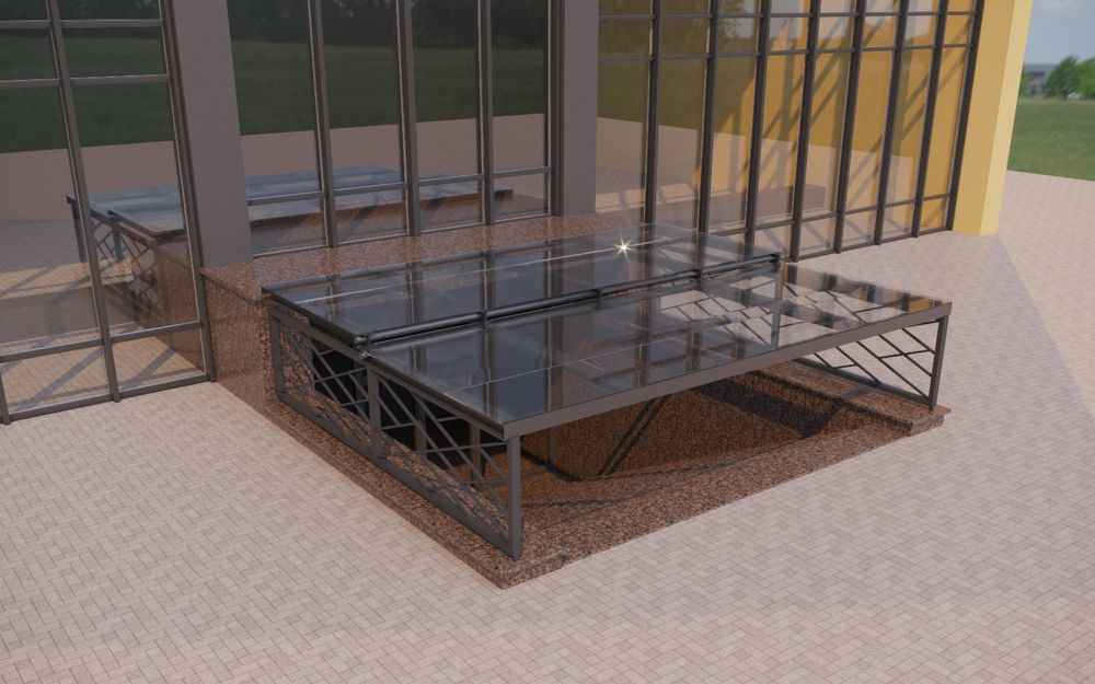 Раздвежные навесы козерки