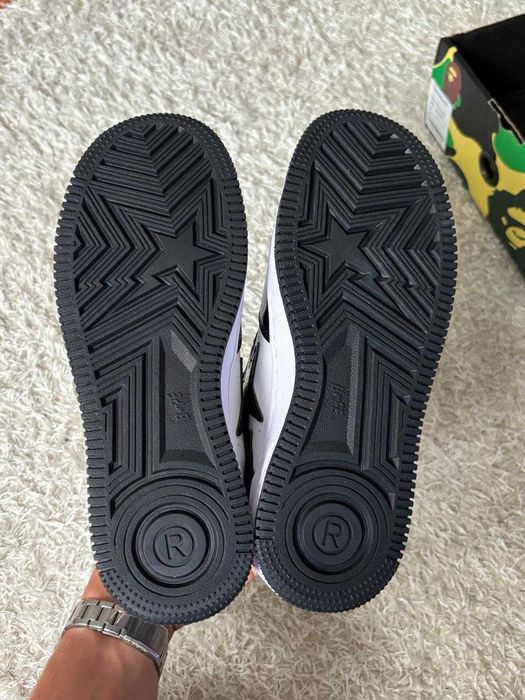 Bape Sta alb negru marimea 38