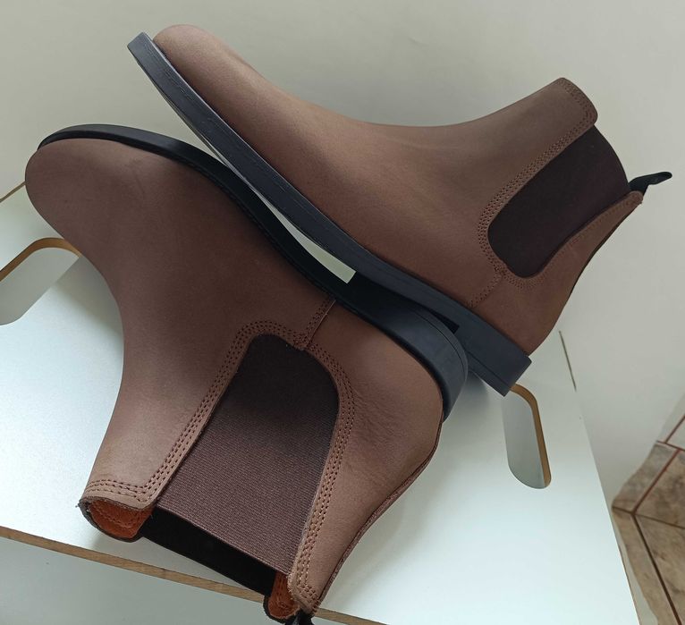 Ghete chelsea 42 plain toe Shoe The Bear NOI piele naturala moale