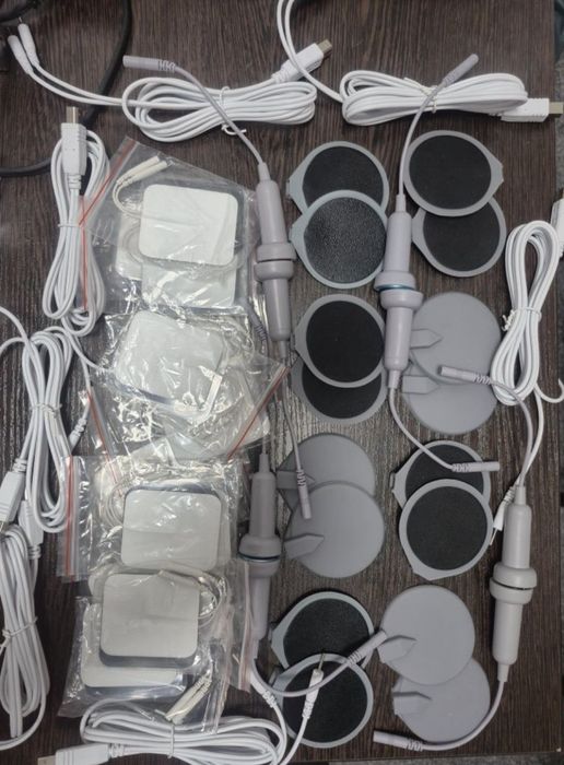 Зинда, электрофорез аппаратини ку́шимча насадкалари ва тапочкаси .