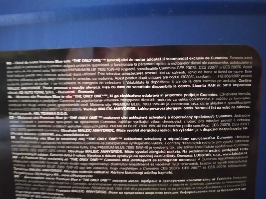 Ulei motor diesel Valvoline