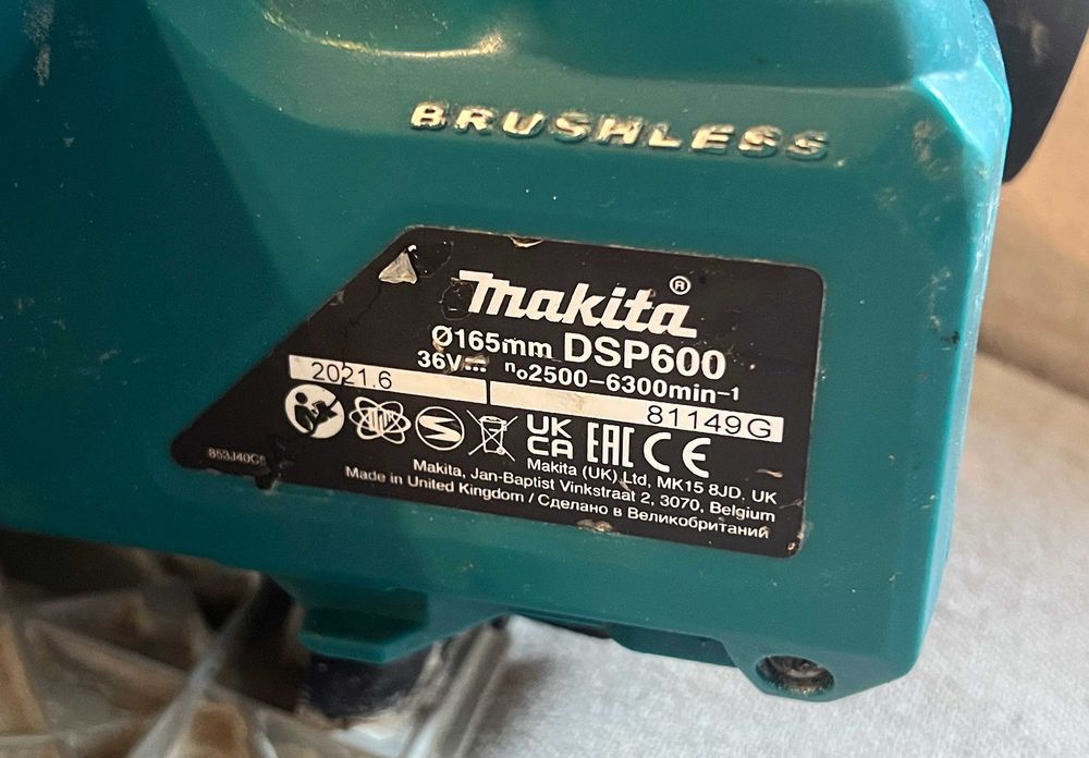Fierastrau circular Makita DSP600 36V Brushless doar corp