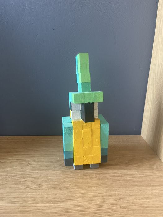 Papagal minecraft din lemn