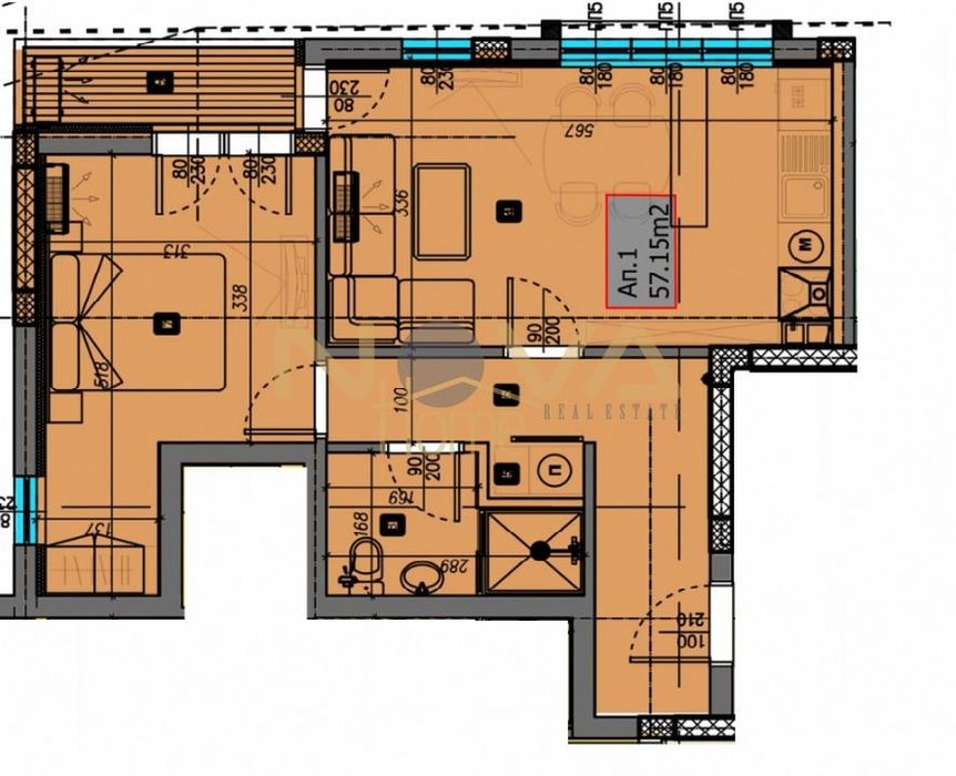 Продава се Двустаен апартамент в Варна, Виница - 64 кв.м за 655 €/кв.м - Снимка #3