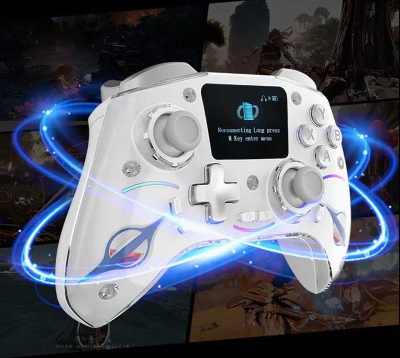 Controller wireless 3 moduri pentru PS4 NS IOS PC TV Smart Screen, Hall Effect, 1200mAh