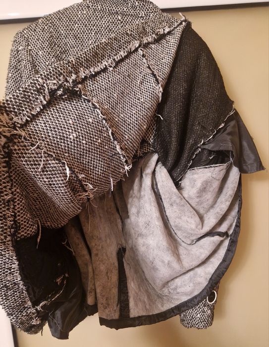 Palton în două culori