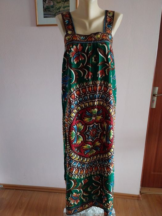 Rochie lunga de vara, din bumbac