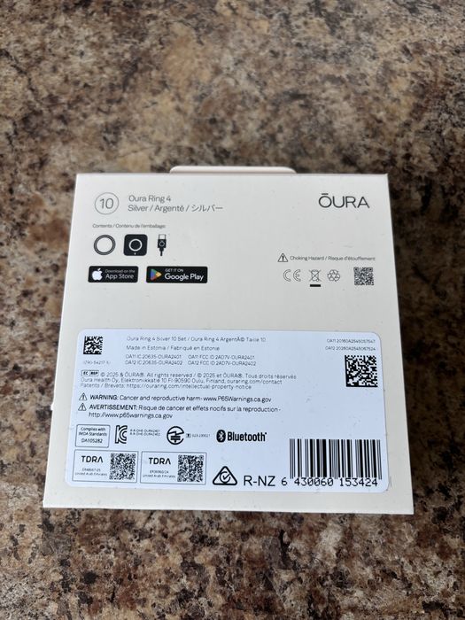 Oura ring 4 Silver (размер 10)