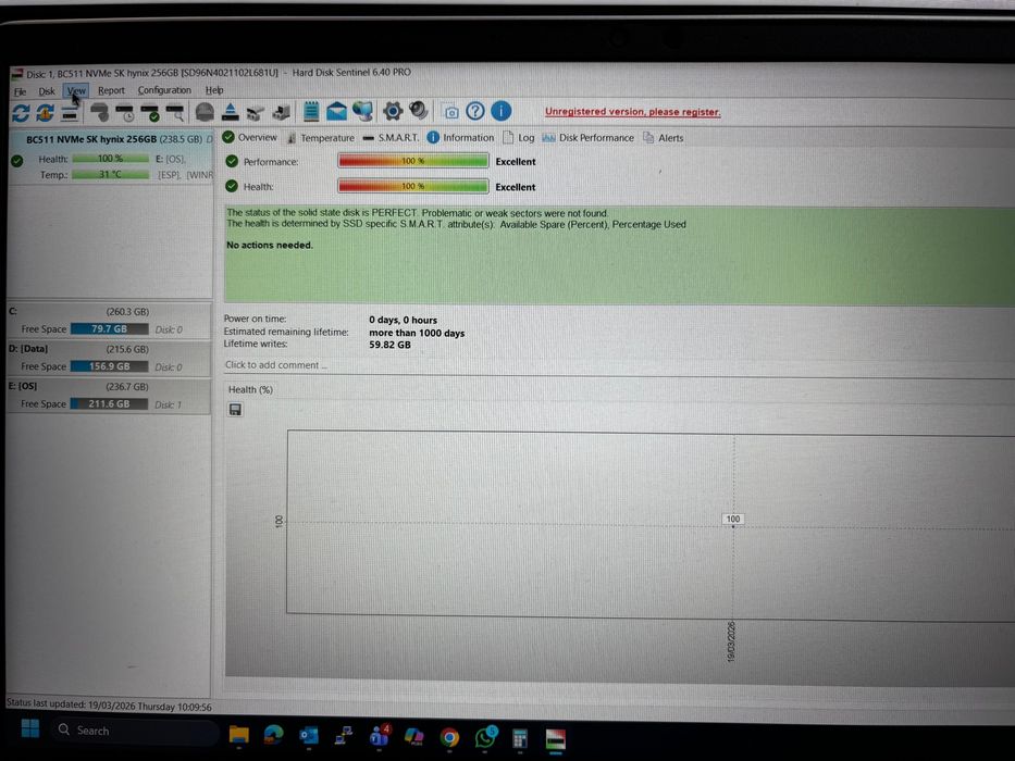 SSD NVMe SK Hynix BC501 256GB – Format M.2 2230, Ultra-Compact