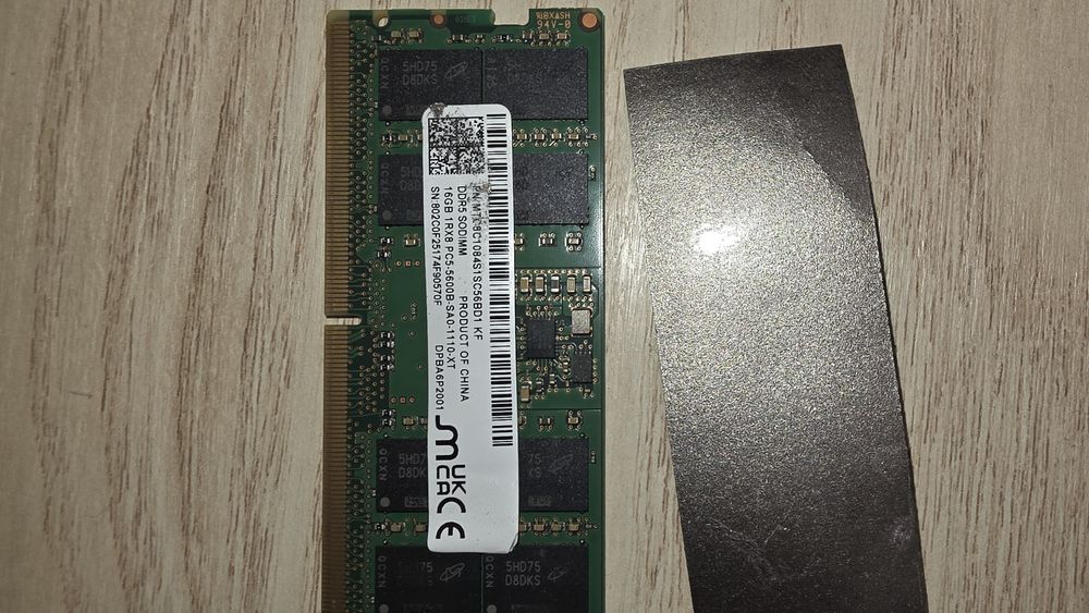 Ram ddr5 16gb leptop