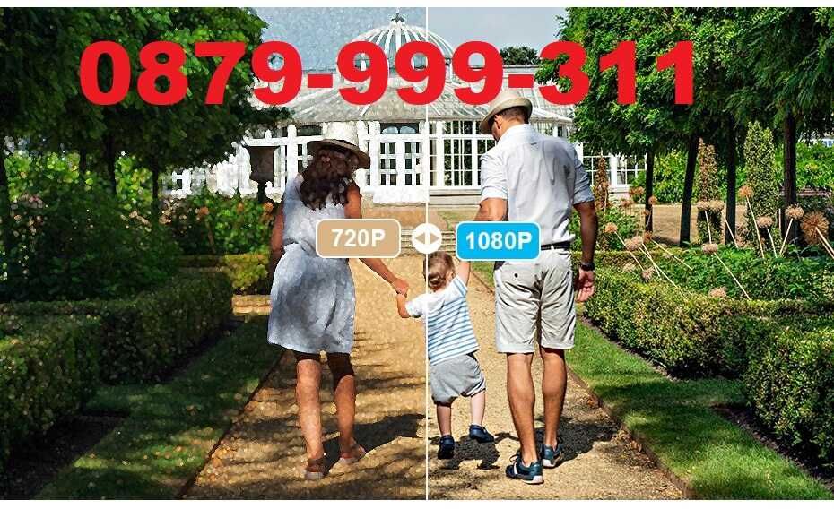 2в1 FullHD WiFi камера  LED градинско осветление видеонаблюдение iCSee