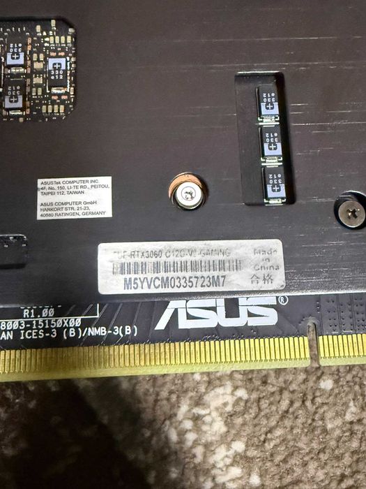 Placa video nvidia RTX 3060 - 12 gb vram , brand ASUS TUF GAMING