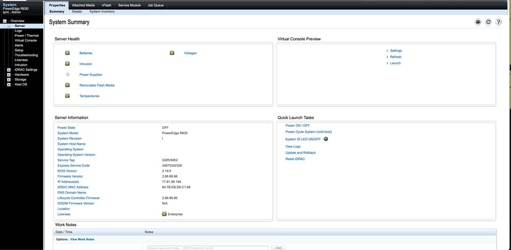 Server Dell R630, 2 x E5-2698 v4, 40 Core, 80 vCPU, 256 GB DDR4 ECC,  8xSAS 1.2 TB