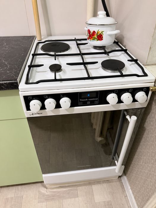 Газ плита + 1 электро