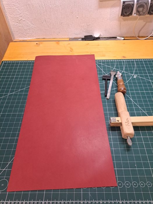 Piele tabacita, full grain leather, piele la metru, handmade